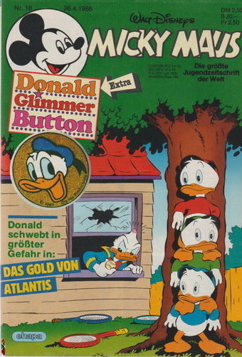 Walt Disney Micky Maus 1983 Heft 8 Ehapa Mit Bastelbogen Science Fiction Stadt 1