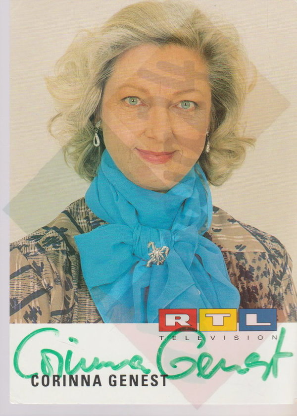 Corinna Genest RTL Television Autogrammkarte signiert Schauspielerin Variante 2
