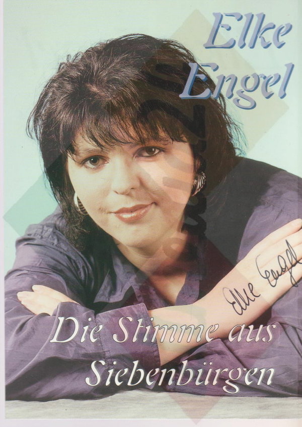 Elke Engel Autogrammkarte Ampel Records signiert (Sängerin)