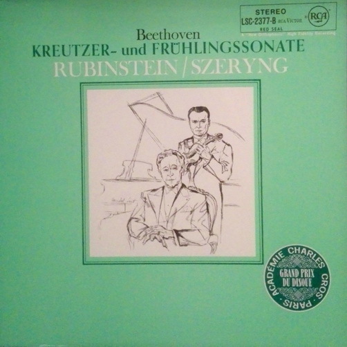 Beethoven Kreutzer-Sonate Frühlingssonate Rubinstein Szeryng 12" RCA (TOP)