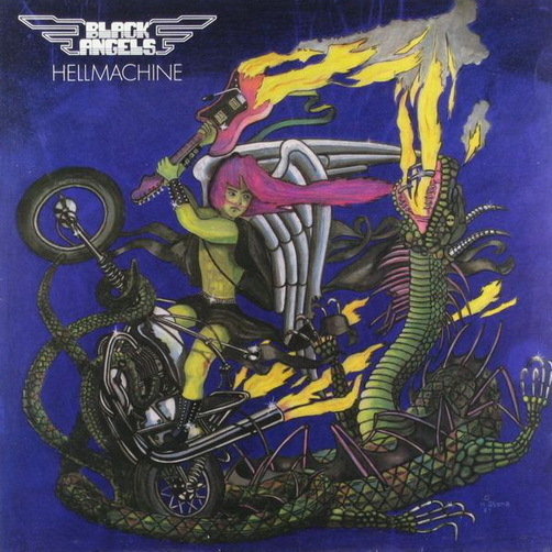Black Angels Hellmachine 1982 Bellaphon 12" LP "Midnight Rider, Over The Limit"