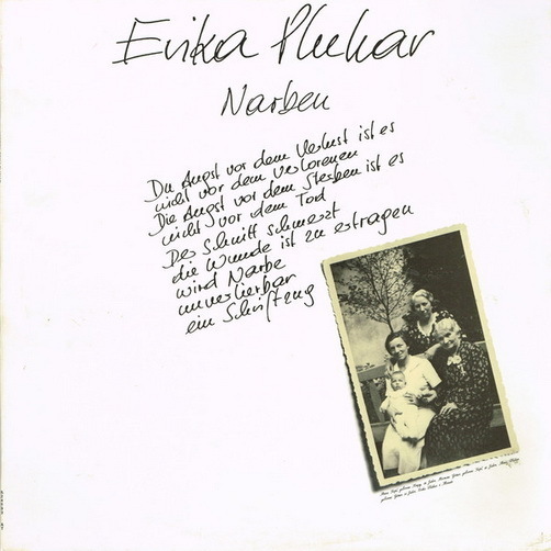 Erika Pluhar Narben 1981 Telefunken 12" LP mit Booklet "Das Lied vom lachen"