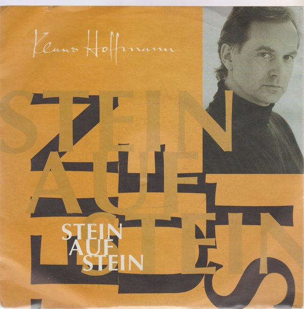Klaus Hoffmann Stein auf Stein * Heut`Nacht 1991 Virgin BMG 7" Single