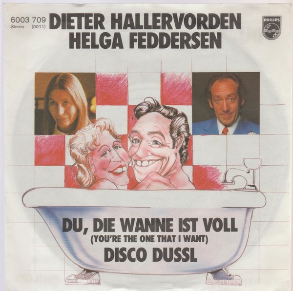 Dieter Hallervorden Helga Feddersen Du, die Wanne ist voll 7" (TOP) 1978