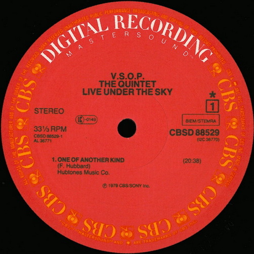 V.S.O.P. The Quintet Live Under The Sky 1980 CBS Doppel 12" (TOP) Audiophile
