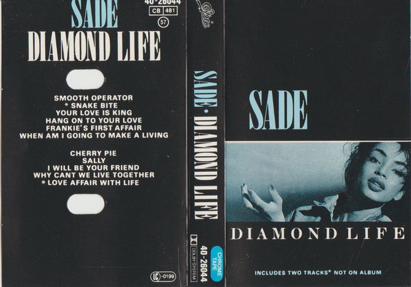 Sade Diamond Life 1984 CBS Epic Kassette (MC) Smooth Operator