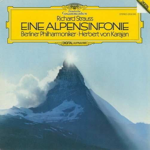 Richard Strauss Eine Alpensinfonie Berliner Philharmoniker Karajan DGG 12"