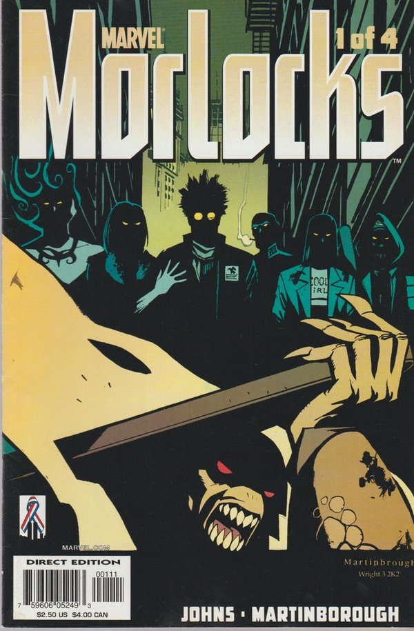 Morlocks #1 Of 4 June 2002 Marvel Comics The Darkest Johns