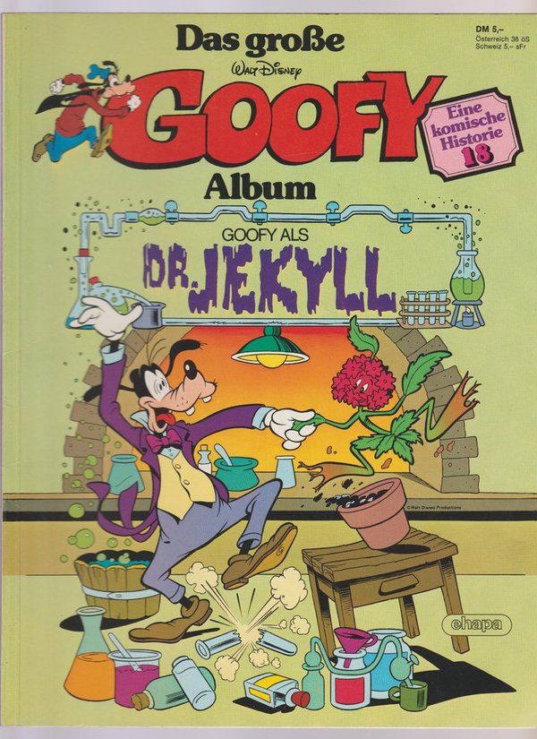 Das große Walt Disney GOOFY Album Historie 18 Goofy als Dr. Jekyll 1983 Ehapa