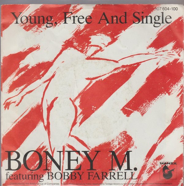 Boney M. Young, Free And Single * Blue Beach 1985 Ariola Hansa 7" Single