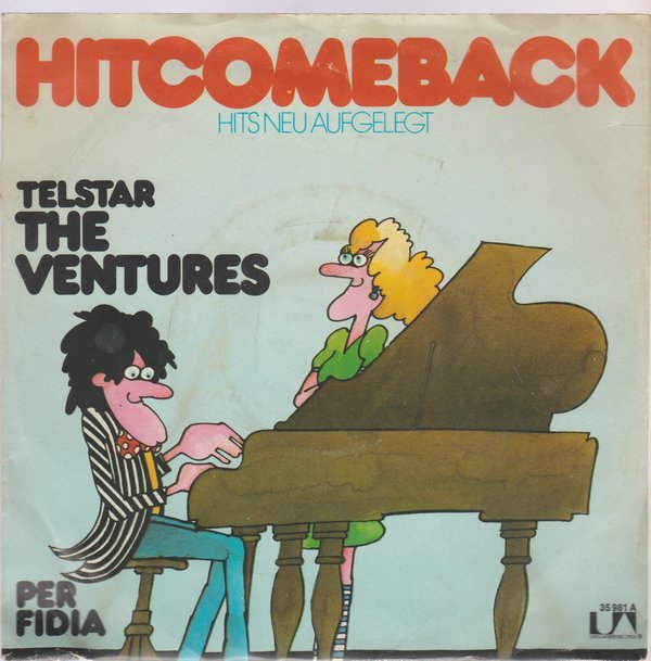The Ventures Telstar * Per Vidia 1973 United Artists 7" (Hits neu aufgelegt)