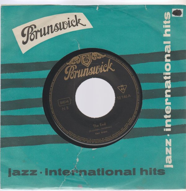 Earl Grant The End * Honky Dunky Doo 1958 Brunswick 7" Single