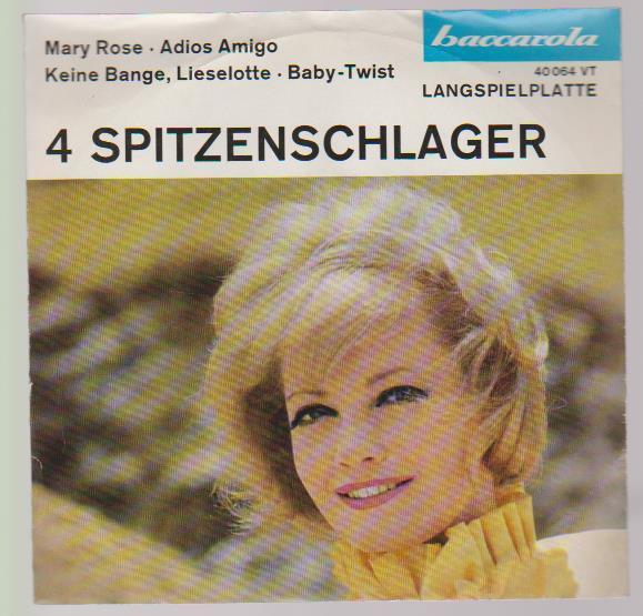 7" EP 4 Spitzenschlager Andreas Werner Mary Rose / Adios Amigo