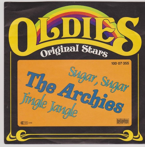 7" The Archies Sugar Sugar / Jingle jangle (Oldie) Bellaphon