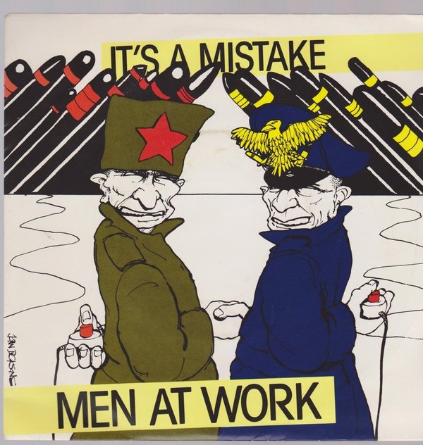 7" Men At Work It`s A Mistake / Shintaro 80`s CBS Records