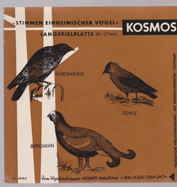 7" Kosmos Stimmen einheimischer Vögel (Stieglitz, Girlitz, Dohle, Birkhahn)