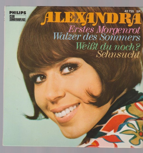 7" EP Alexandra Walzer des Sommers / Erstes Morgenrot / Sehnsucht 60`s