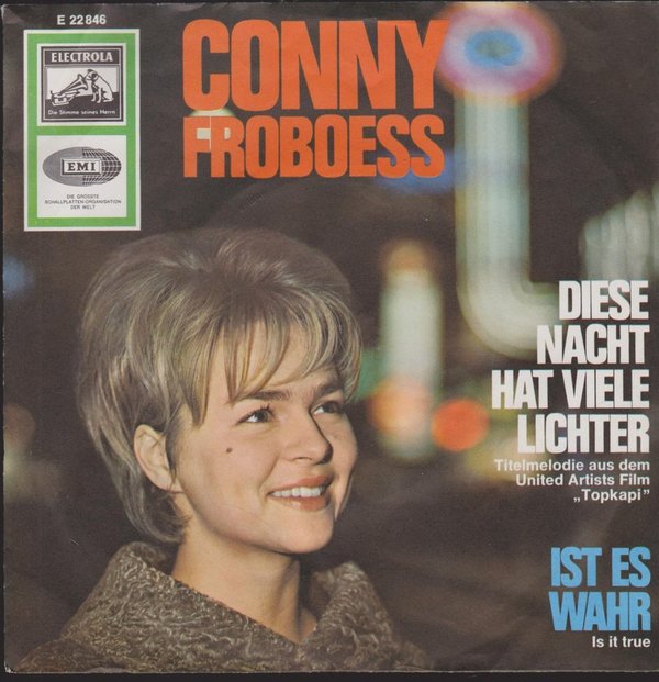 Conny Froboess Diese Nacht hat viele Lichter / Ist es wahr 7" EMI E 22 846