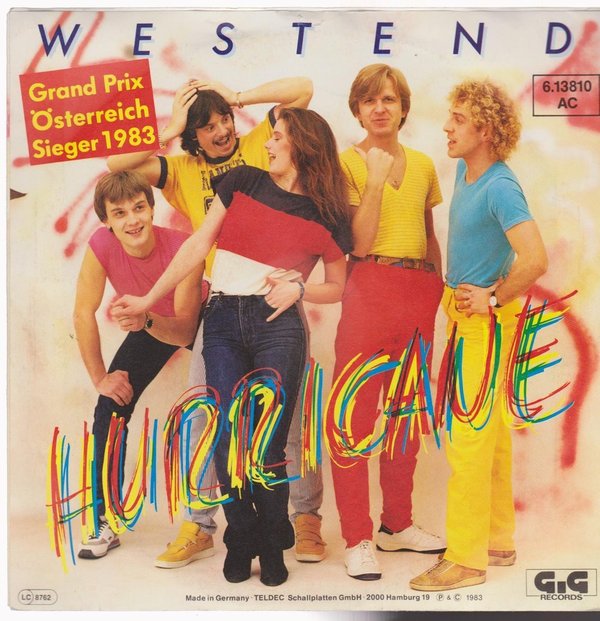 7" Westend Hurricane (Grand Prix Österreich 1983) GIG Records