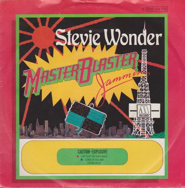 Stevie Wonder Master Blaster (Dub & Jammin`) 80`s EMI Tamla Motown 7" Single