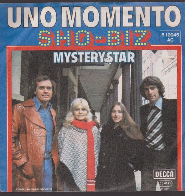 7" Sho-Biz Uno Momento / Mystery Star 70`s Telefunken DECCA