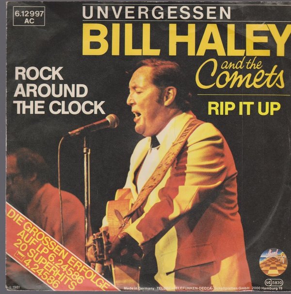 Bill Haley And His Comets Rock Around The Clock / Rip It Up (Oldie) 7" Strand