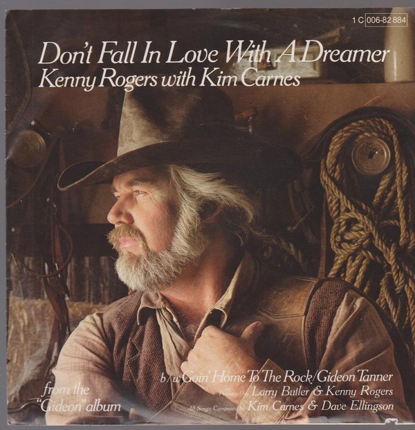 Kenny Rogers With Kim Carnes Don`t Fall In Love With A Dreamer 1980 UA 7"