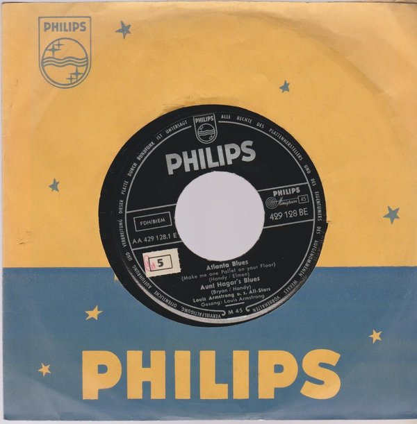 Louis Armstrong u.s. All Stars Atlanta Blues / Aunt Hagar`s Blues 7" EP Philips