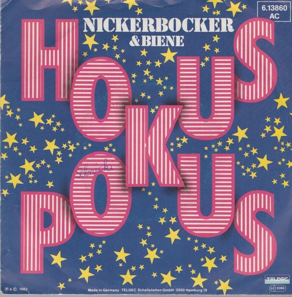 Nickerbocker & Biene Hokus Pokus / Mausi schau 1983 Teldec 7" Single