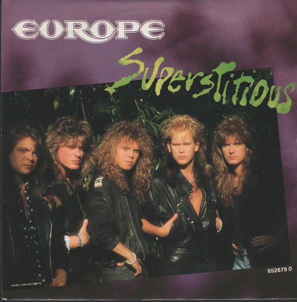 Europe Superstitious / Lights & Shadows 1988 CBS Epic 7" Single