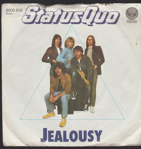 Status Quo Jealousy / I Love Rock And Roll 1982 Vertigo 7" Single