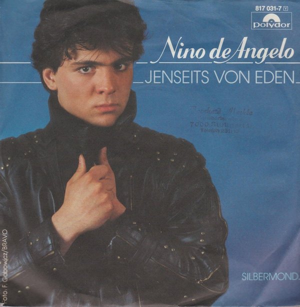 Nino DeAngelo Jenseits von Eden / Silbermond 1983 Polydor 7"