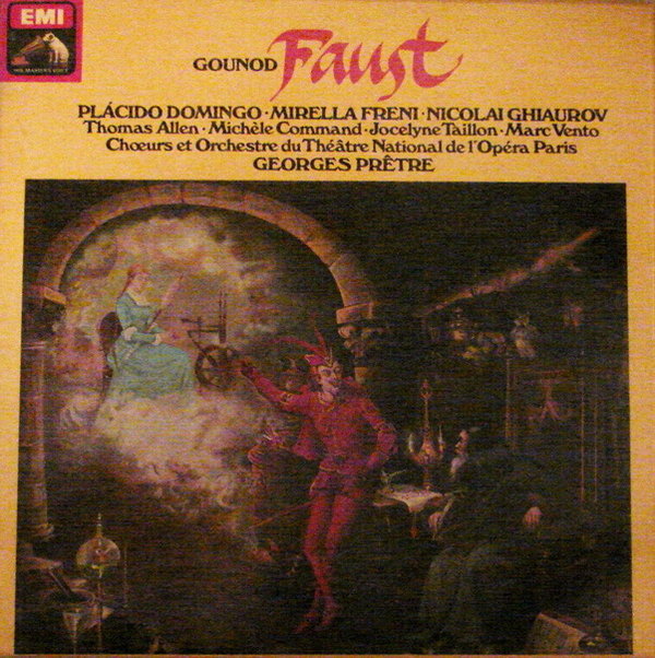 Gounod Faust Gesamtaufnahme in französicher Sprache 1979 EMI 4 LP-Box (OVP)