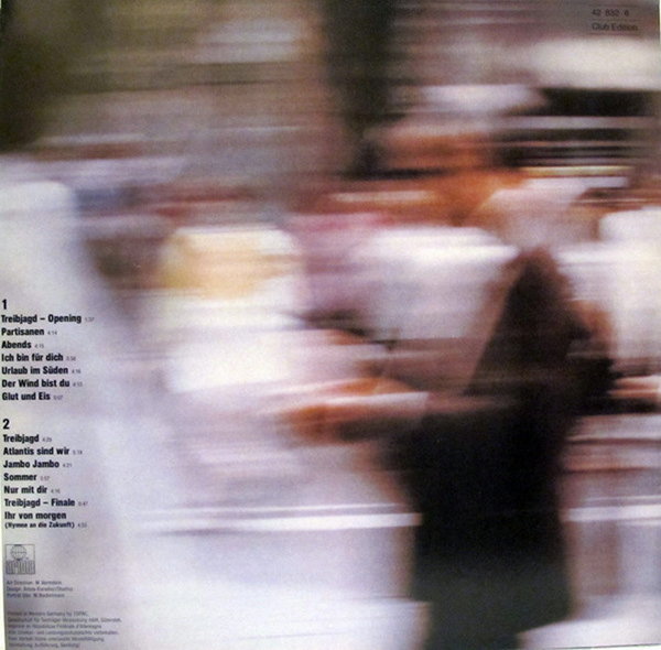 Udo Jürgens Treibjagd 1985 Ariola 12" LP (Atlantis sind wir, Ich bin für Dich)