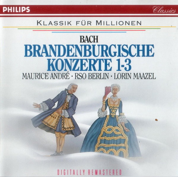 Bach Brandenburgische Konzerte 1-3 Lorin Maazel RSO Berlin CD Album