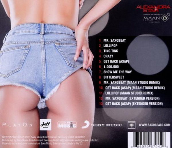 Alexandra Stan Saxobeats 2011 Sony Music CD Album (Lollipop, Crazy)