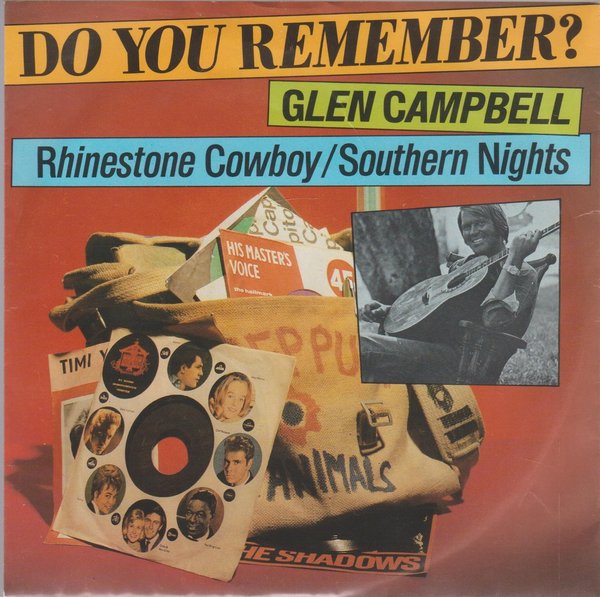 Glen Campbell Rhinestone Cowboy * Southern Night 1975 EMI Capitol 7" (Oldie)