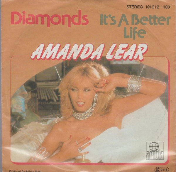 Amanda Lear Diamonds * It`s A Better Life 1980 Ariola 7" Single