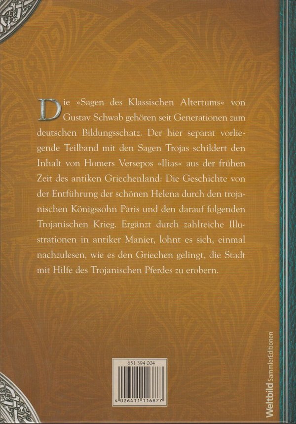 Gustav Schwab Der Kampf um Troja Zeit Weltbild Sammler Edition 2005