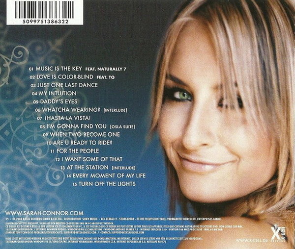Sarah Connor Key To My Soul 2003 X-Cell Records CD Album (Music Is The Key)