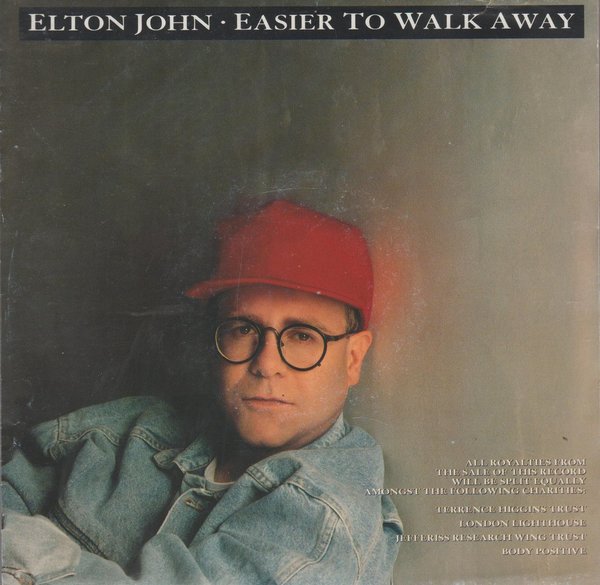 Elton John Easier To Walk Away * I Swear I Heard The Night Talking 7"