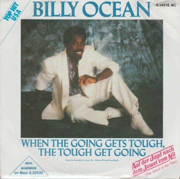 Billy Ocean When The Going Gets Tough, The Tough Get Going 7" Jive
