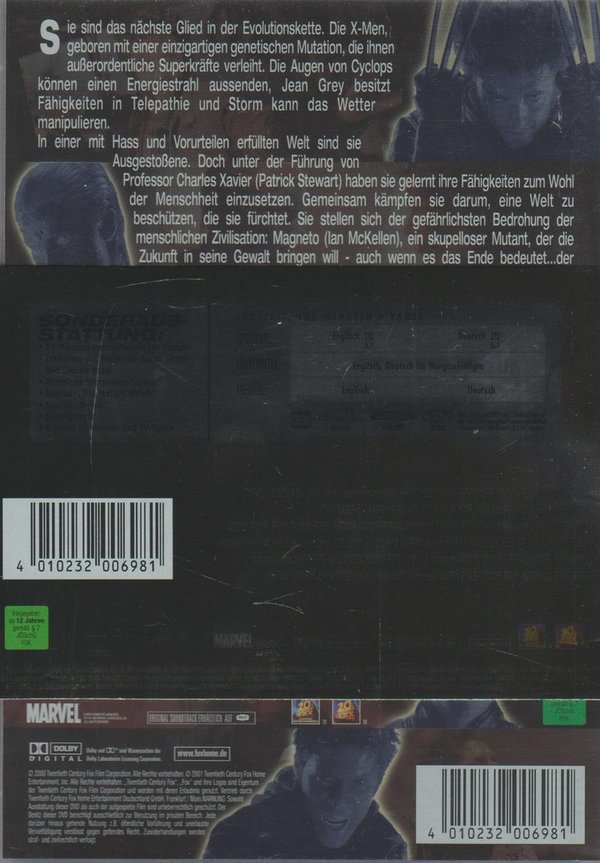 X-Men Special Edition 2006 Marvel 20 Century Fox Film DVD mit Banderole