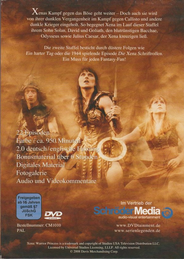 Xena Warrior Princess Staffel 2 Schröder Media 6 DVD-Set mit Schuber 2008