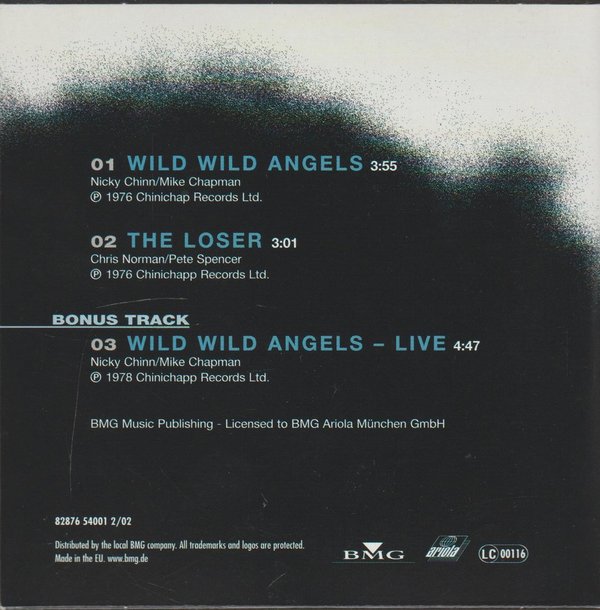 Smokie Wild Wild Angel * The Loser 1976 BMG Ariola CD Single 3 Tracks