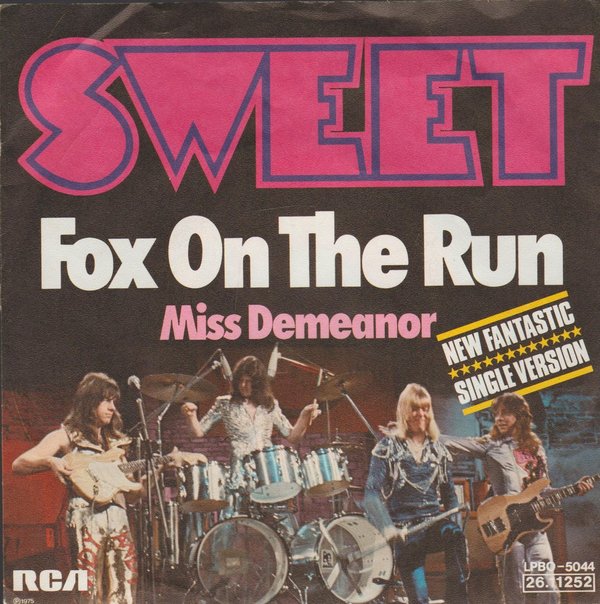 Sweet Fox On The Run * Miss Demeanor 1975 RCA 7" Single