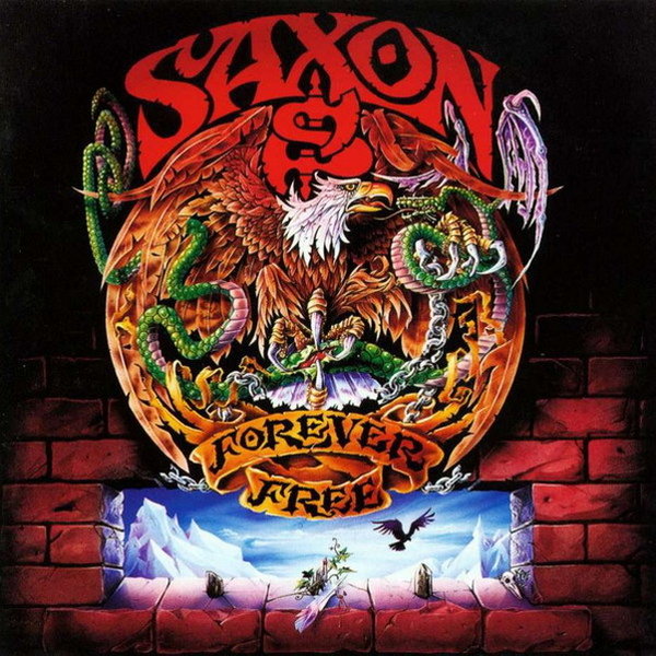 Saxon Forever Free 1992 Virgin CBH CD Album (Holy In The Sky)