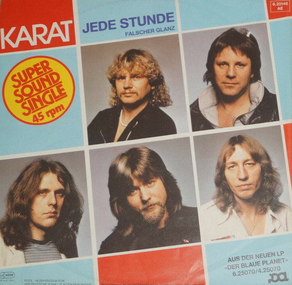 Karat Jede Stunde * Falscher Glanz 1982 Teldec POOL 12" Maxi Single