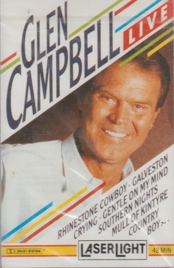 Glen Campbell Live Delta Music Laserlight Musikkassette (OVP)