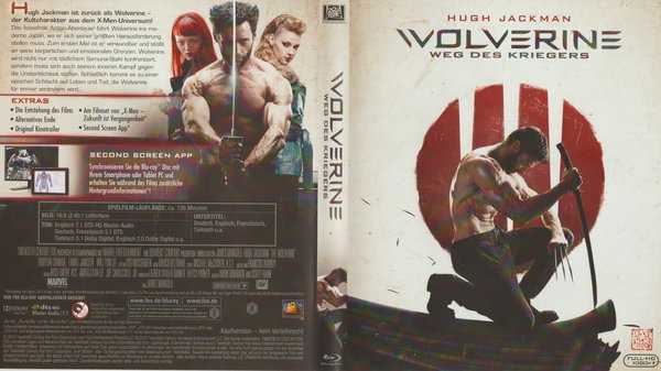 Wolverine Weg des Kriegers Blu-ray 2012 Twentieth Century Fox